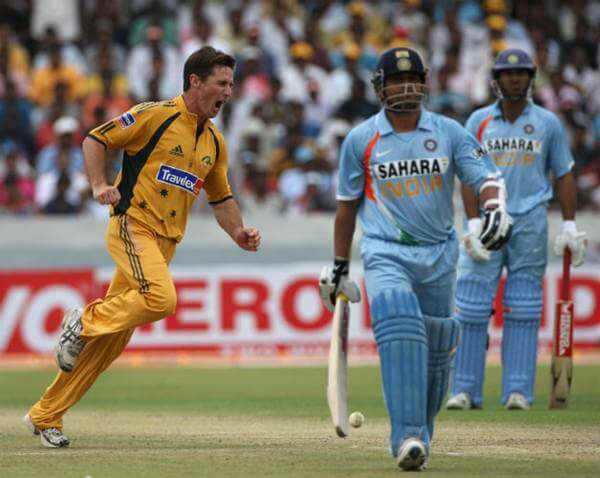 Brad Hogg dismissed Sachin Tendulkar